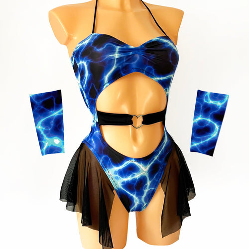 rave bodysuit full outfit set
