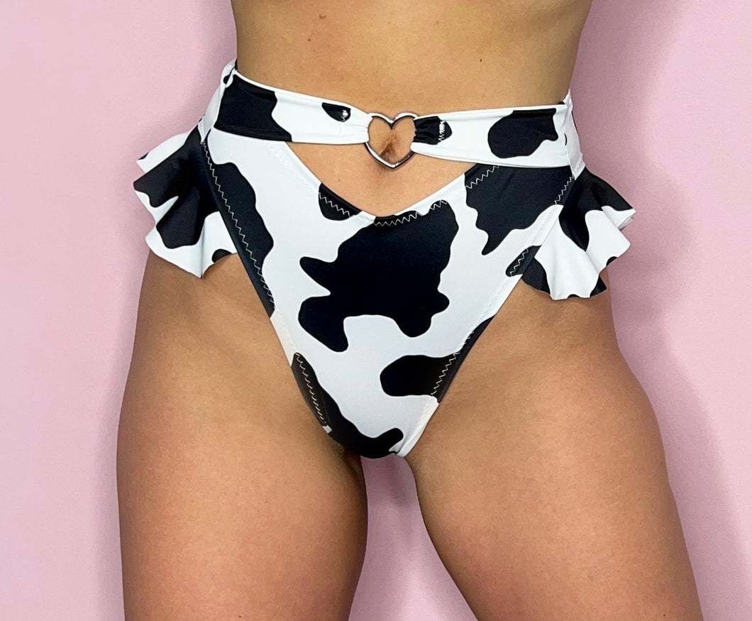 cow print party festival rave bottoms outfit