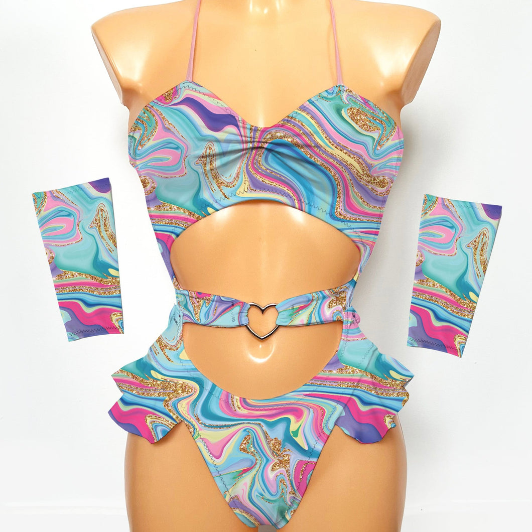 sexy rave bodysuit with sleeves