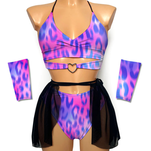 animal print rave outfit full set