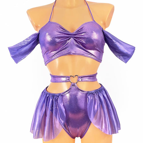 purple lilac fairy rave outfit